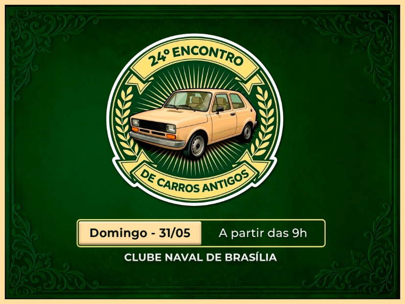Vem aí o 24º Encontro de Carros Antigos no CNB